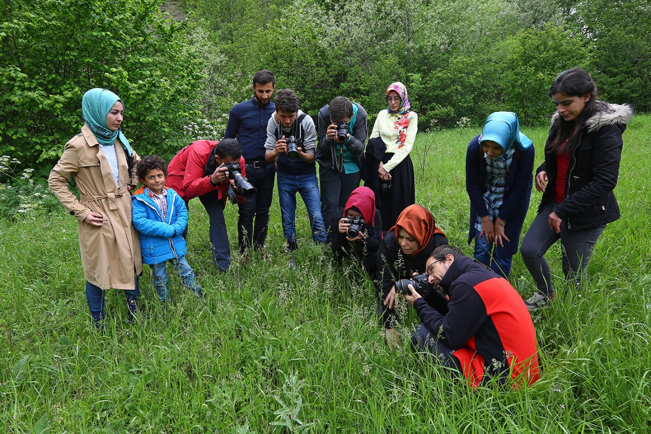 Genç fotoğrafçılar makro eğitiminde 4