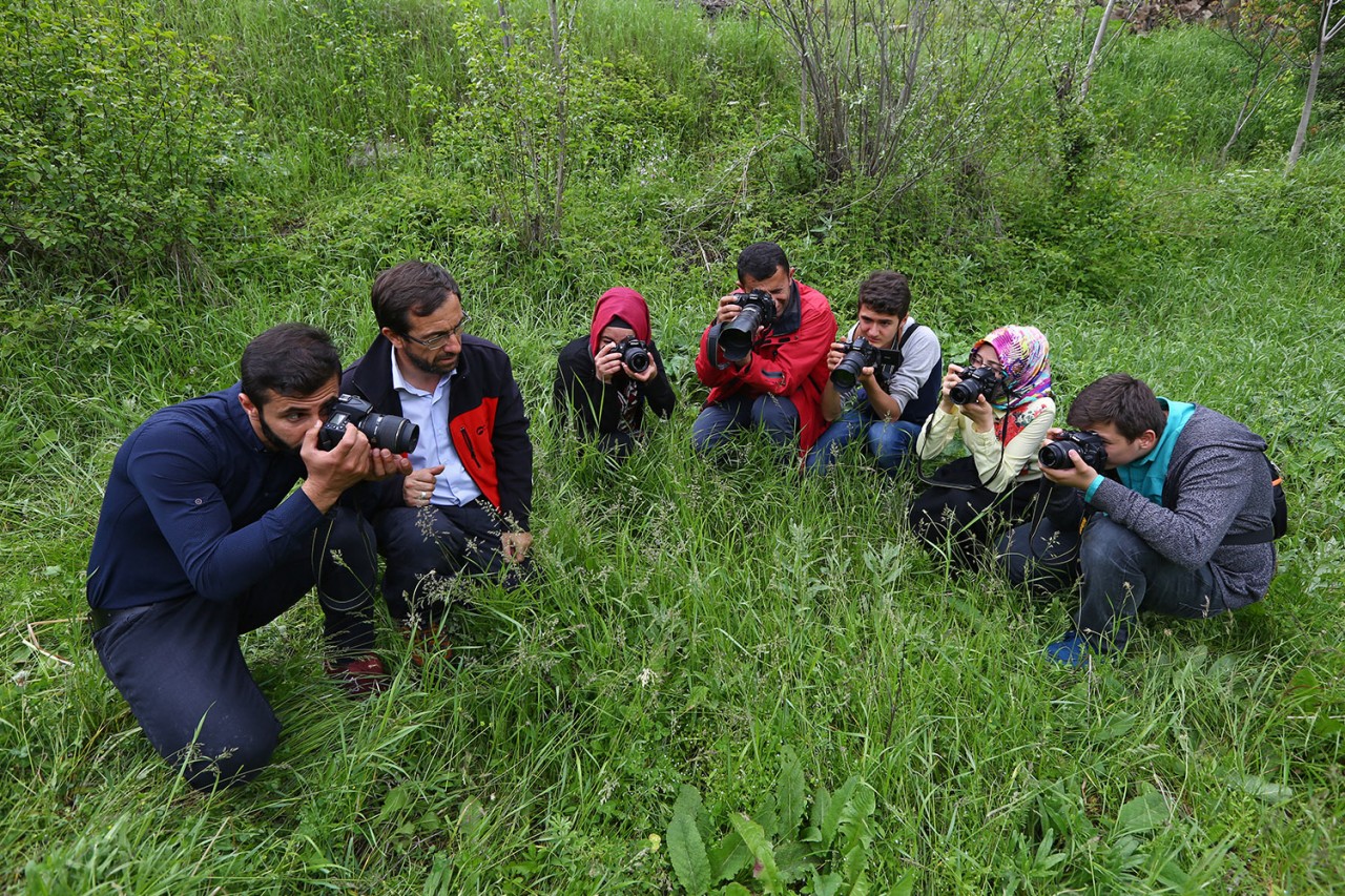 Genç fotoğrafçılar makro eğitiminde 5