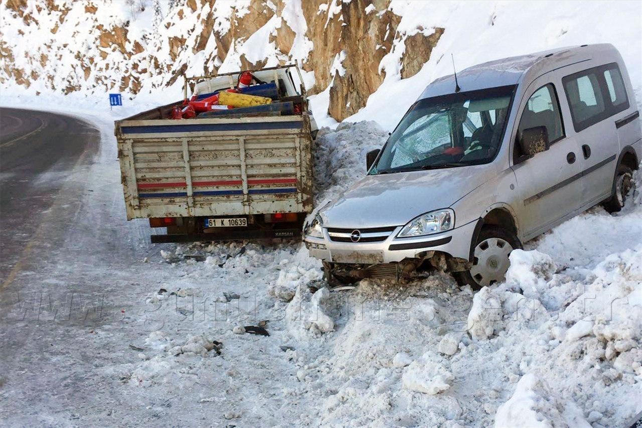 Zigana dağında kaza: 1 ölü, 2 yaralı 2