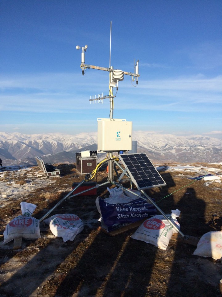 Süleymaniye Kayak Merkezinden ilk meteorolojik veriler alındı 2