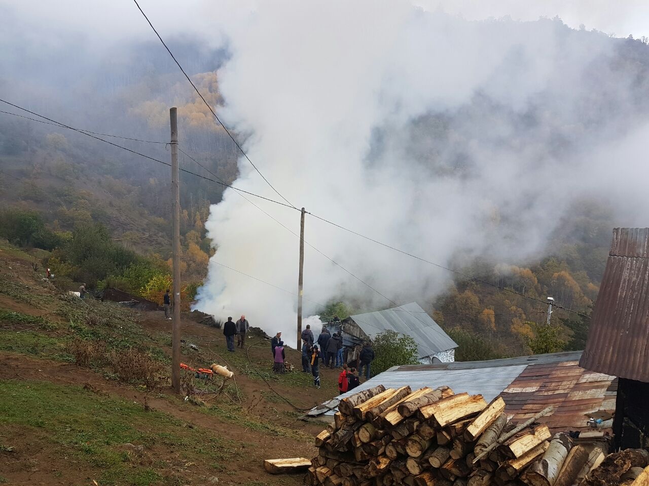 Cebeli köyünde yangın 6
