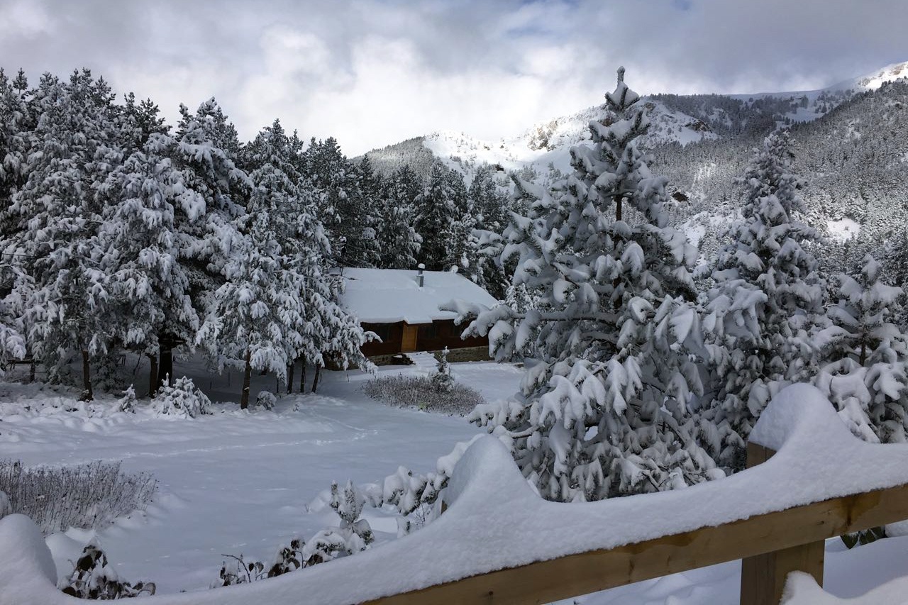 Limni Gölü beyaz cennete döndü 2