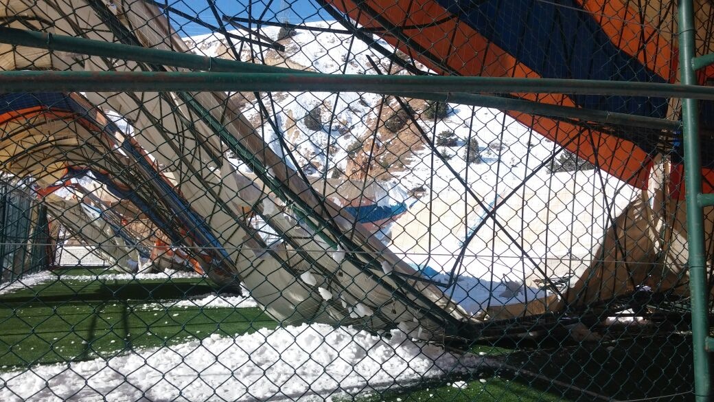 Gümüşhane Üniversitesinde halı saha çöktü 1