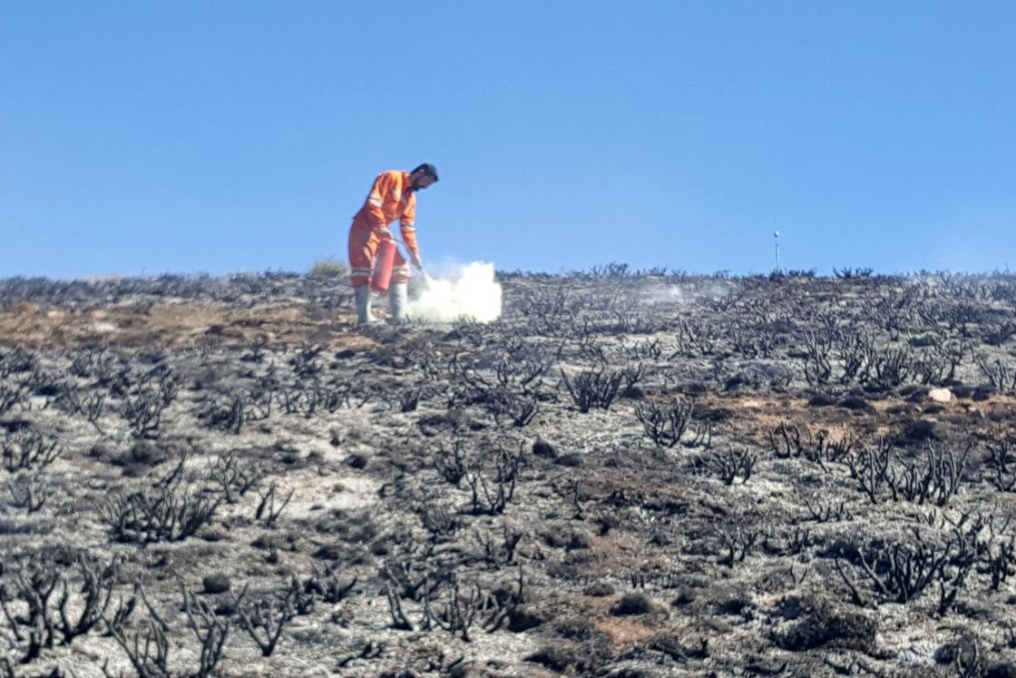 Gümüşhane’de örtü yangını 4
