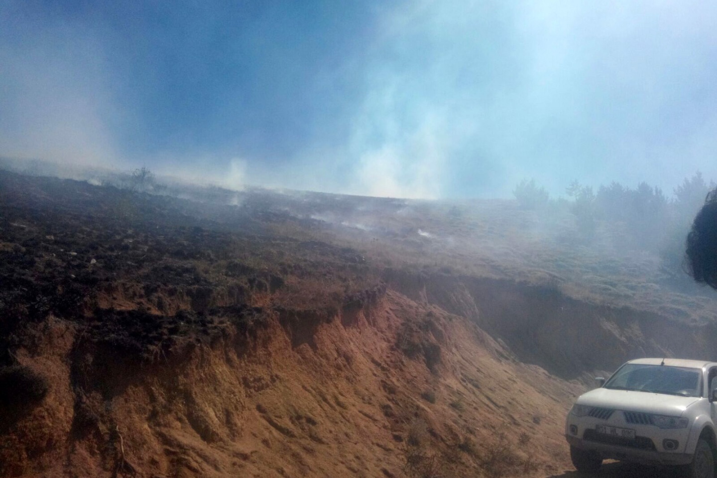 Gümüşhane’de örtü yangını 6