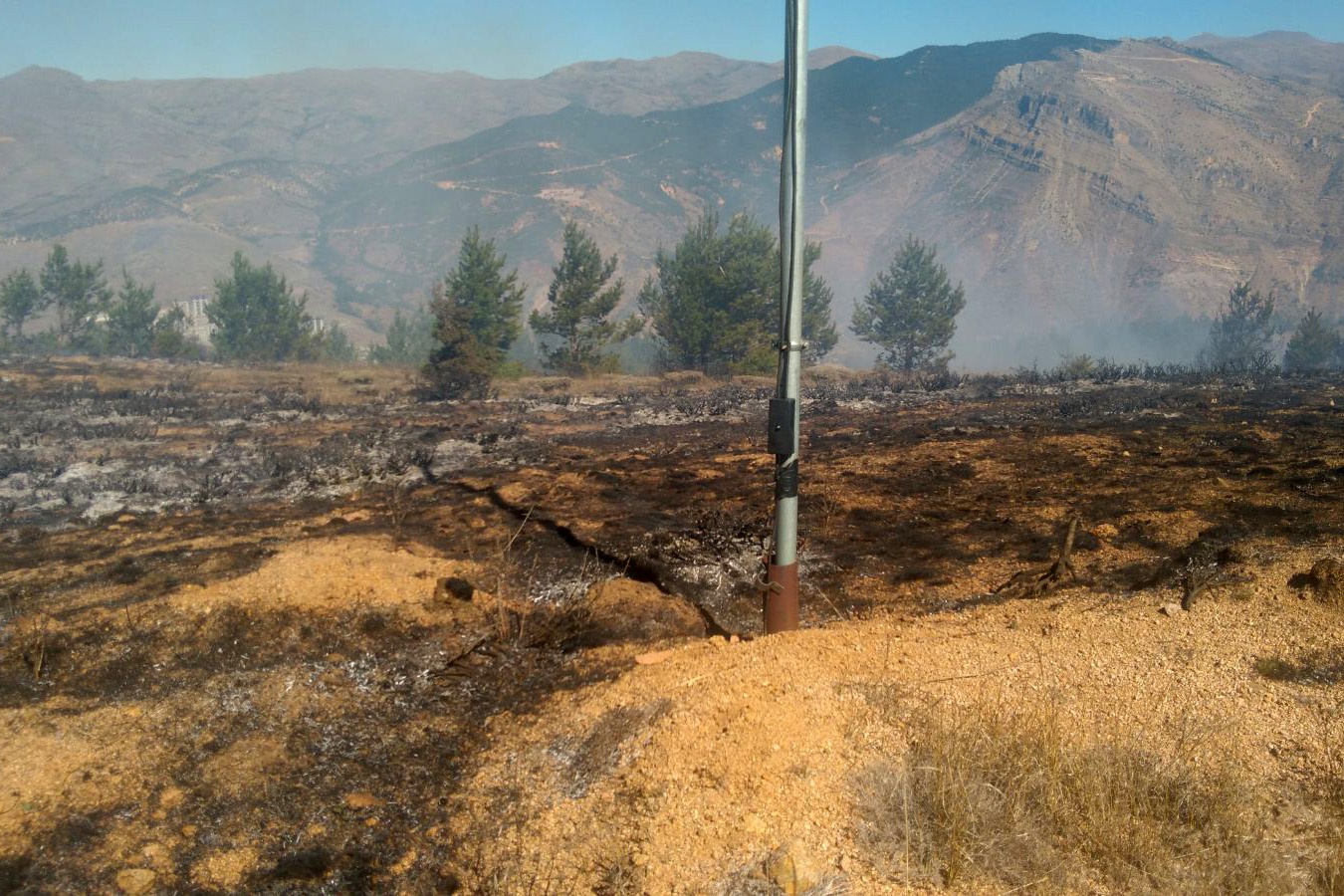 Gümüşhane’de örtü yangını 12