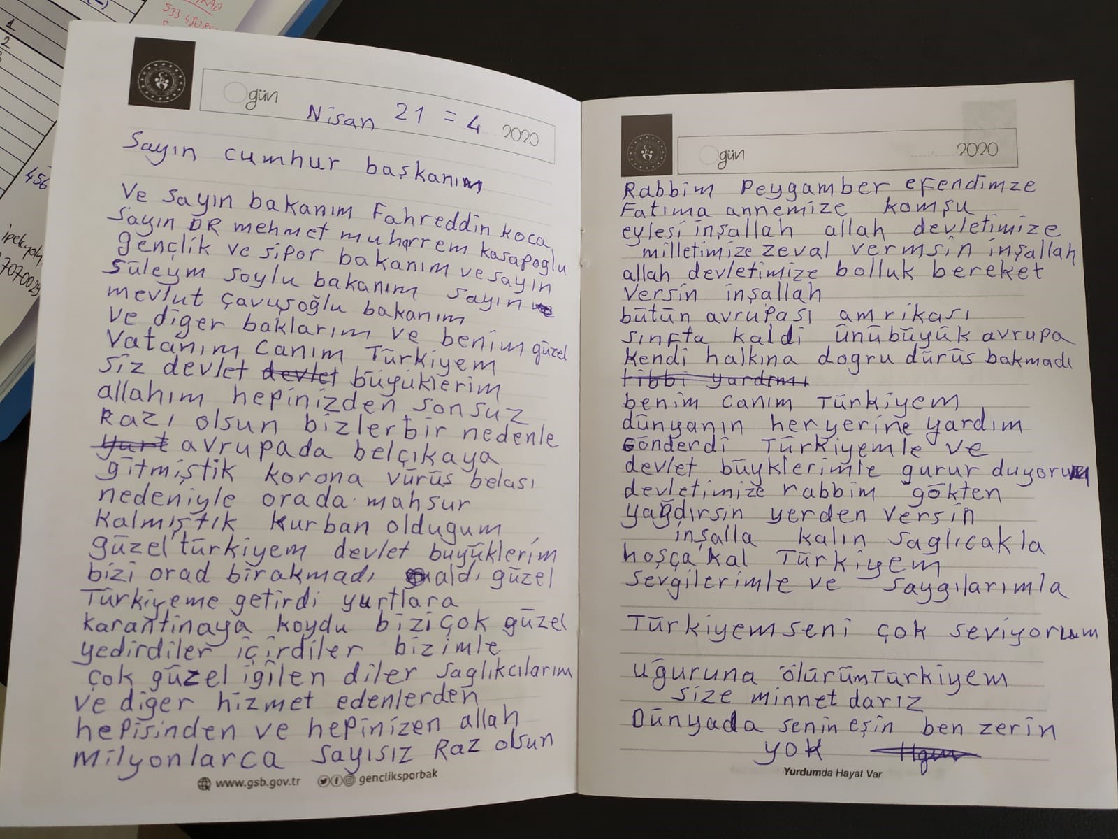 Karantinadaki vatandaşlardan duygu dolu mesajlar 7