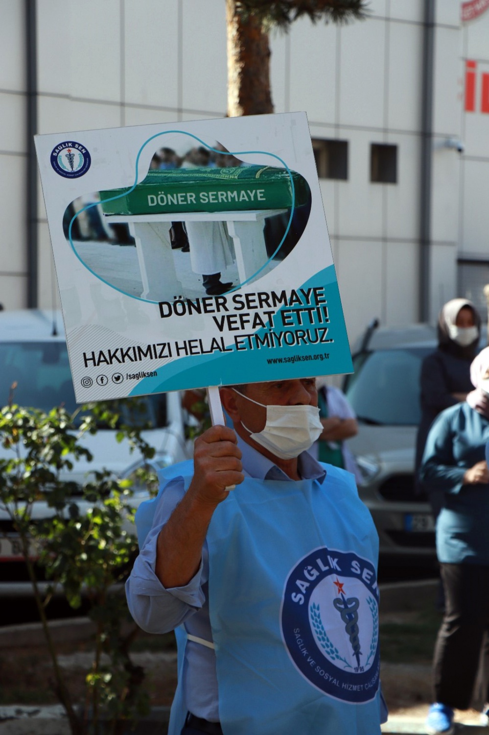 Dönmeyen #döner #sermaye için eylem yaptılar 2