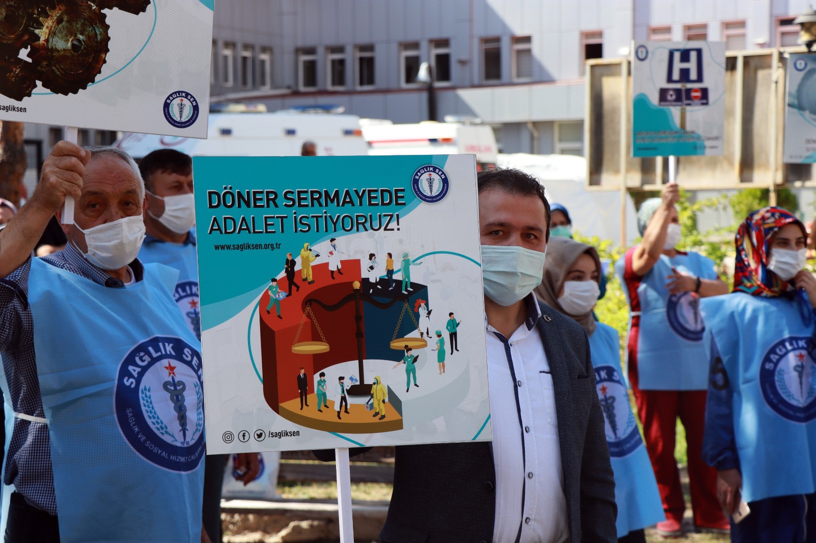 Dönmeyen #döner #sermaye için eylem yaptılar 3