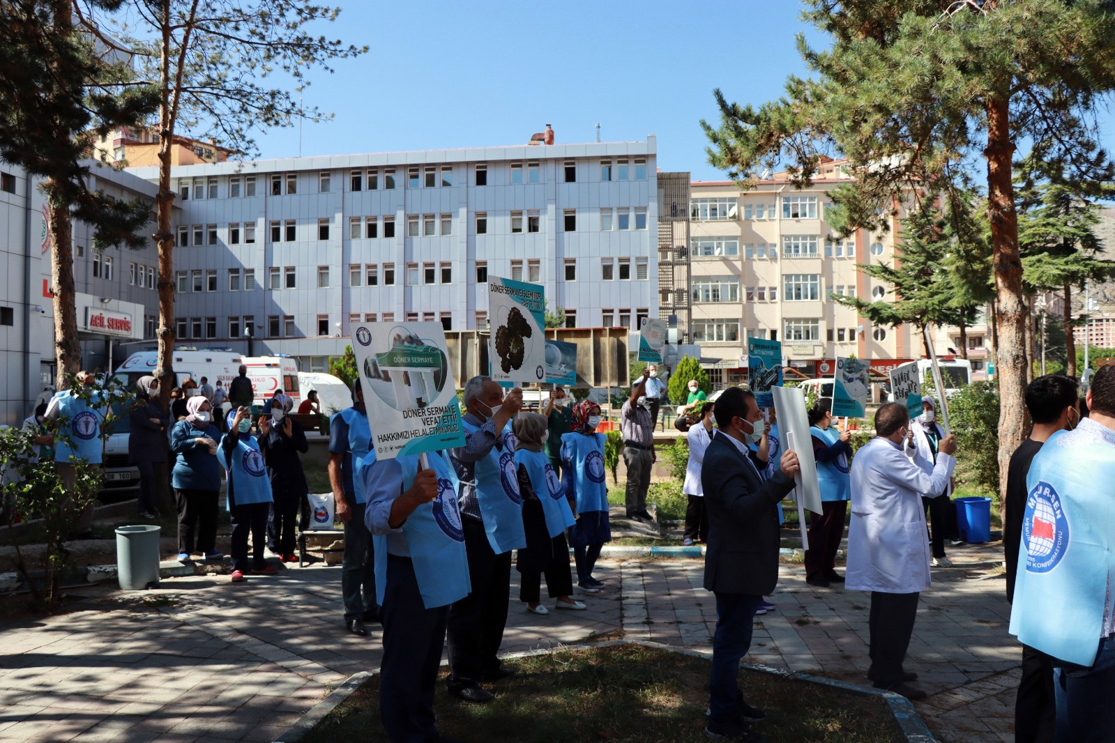 Dönmeyen #döner #sermaye için eylem yaptılar 7