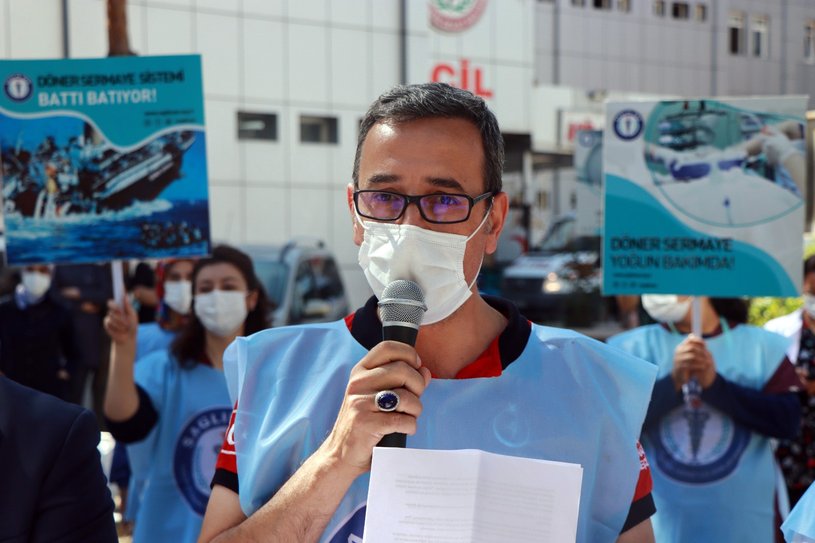 Dönmeyen #döner #sermaye için eylem yaptılar 1