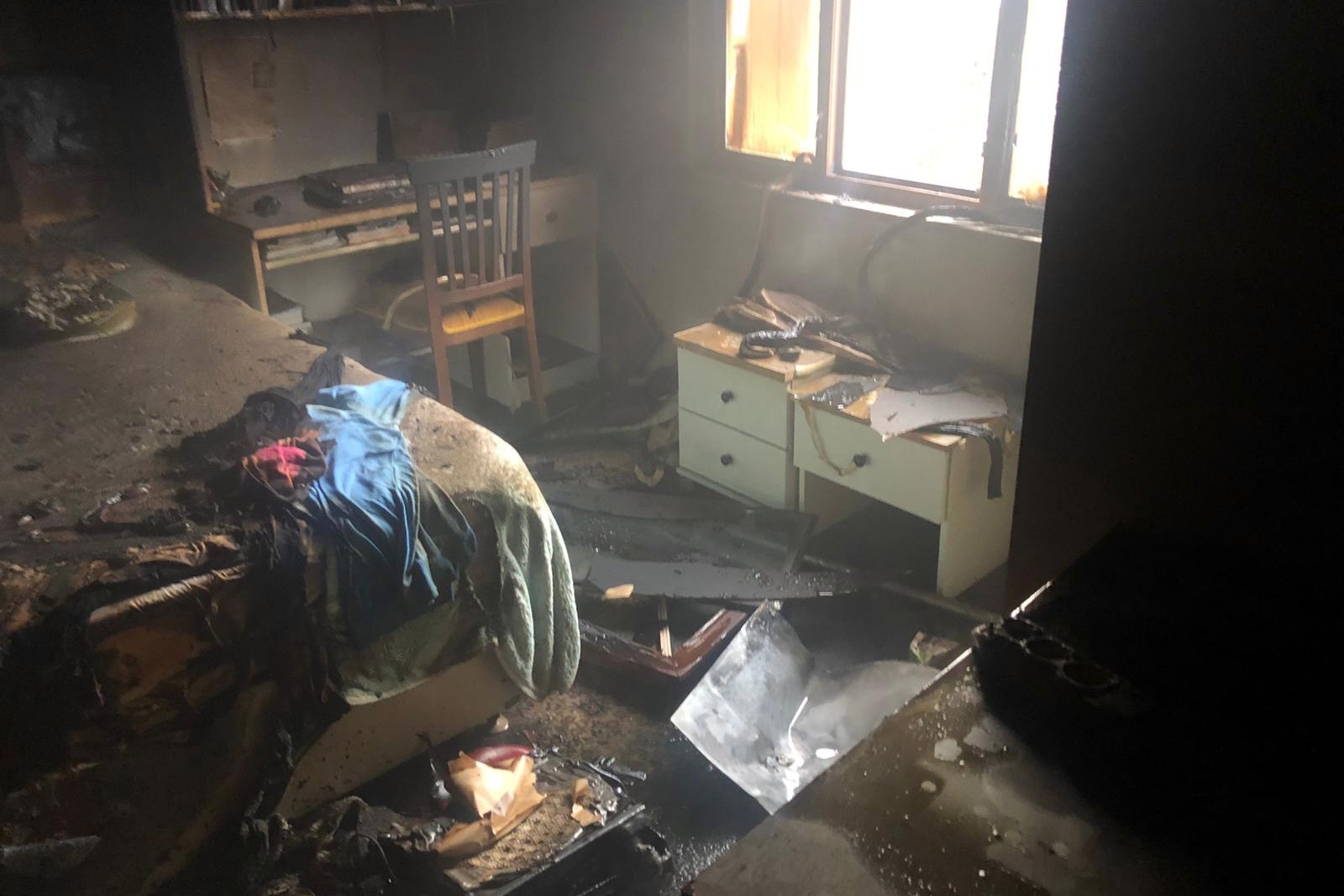 Gümüşhane’de ev yangını 1