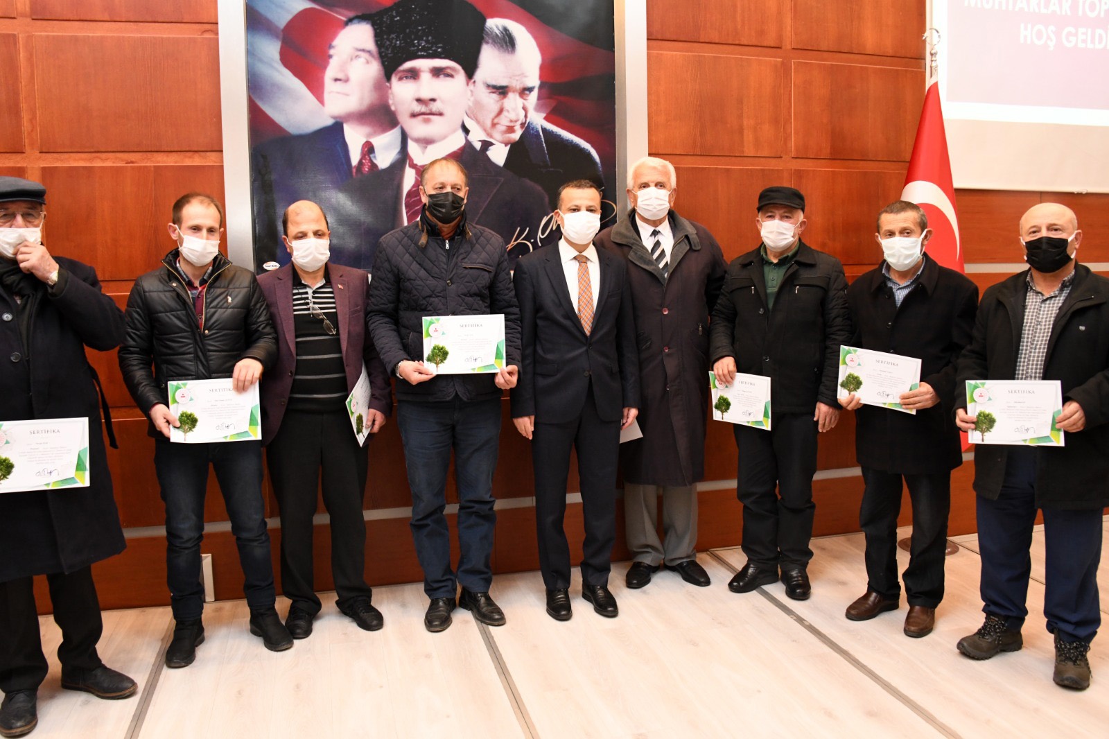 Muhtarlar sertifikalarını aldı 5