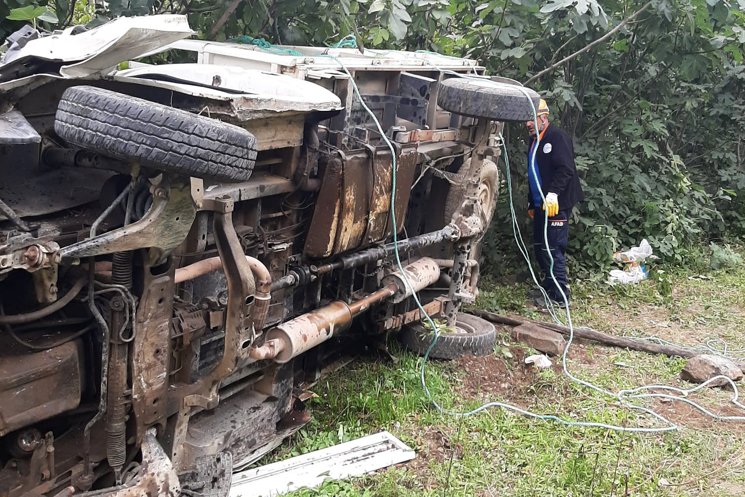 Kürtün'de feci kaza: 3 ölü 1