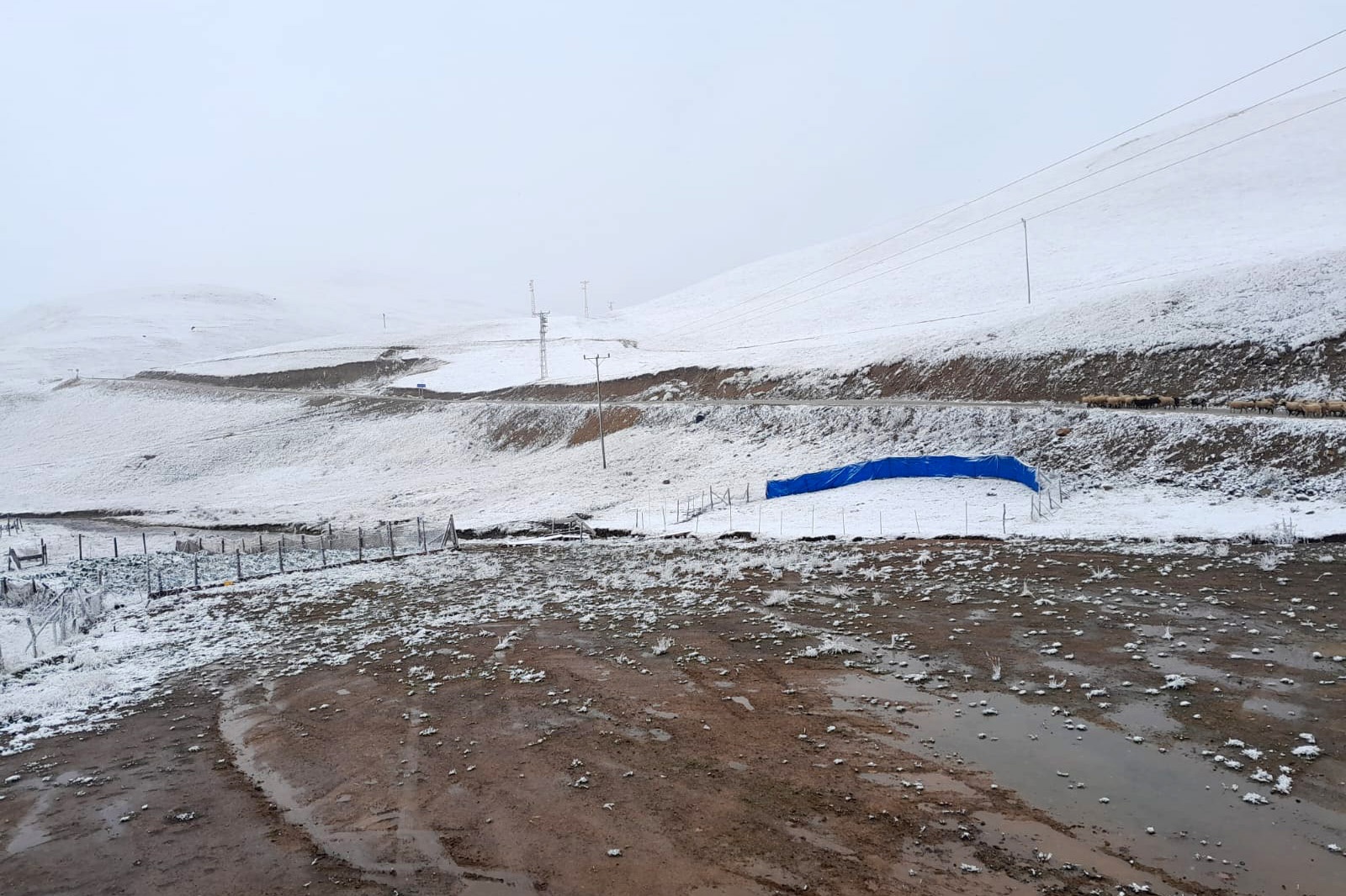 Gümüşhane’nin yükseklerinde kar yağışı 8