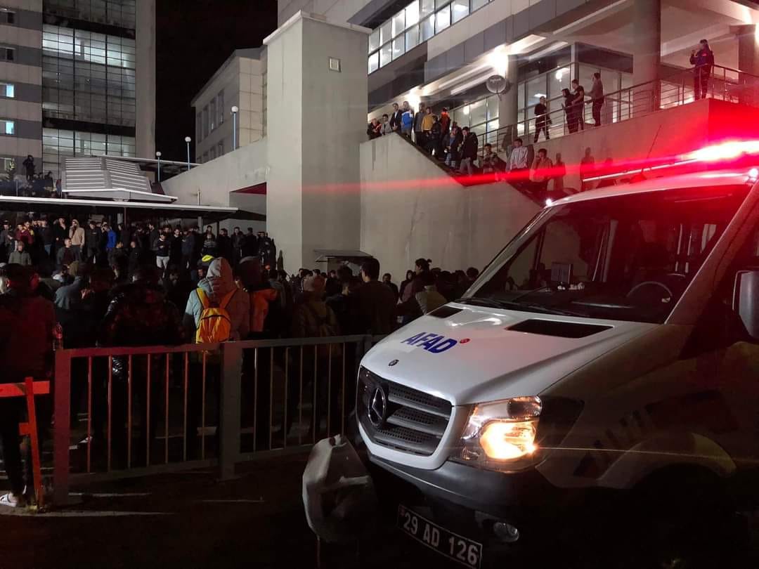 Gümüşhane’deki KYK yurtlarında deprem anı tatbikatı yapıldı 7