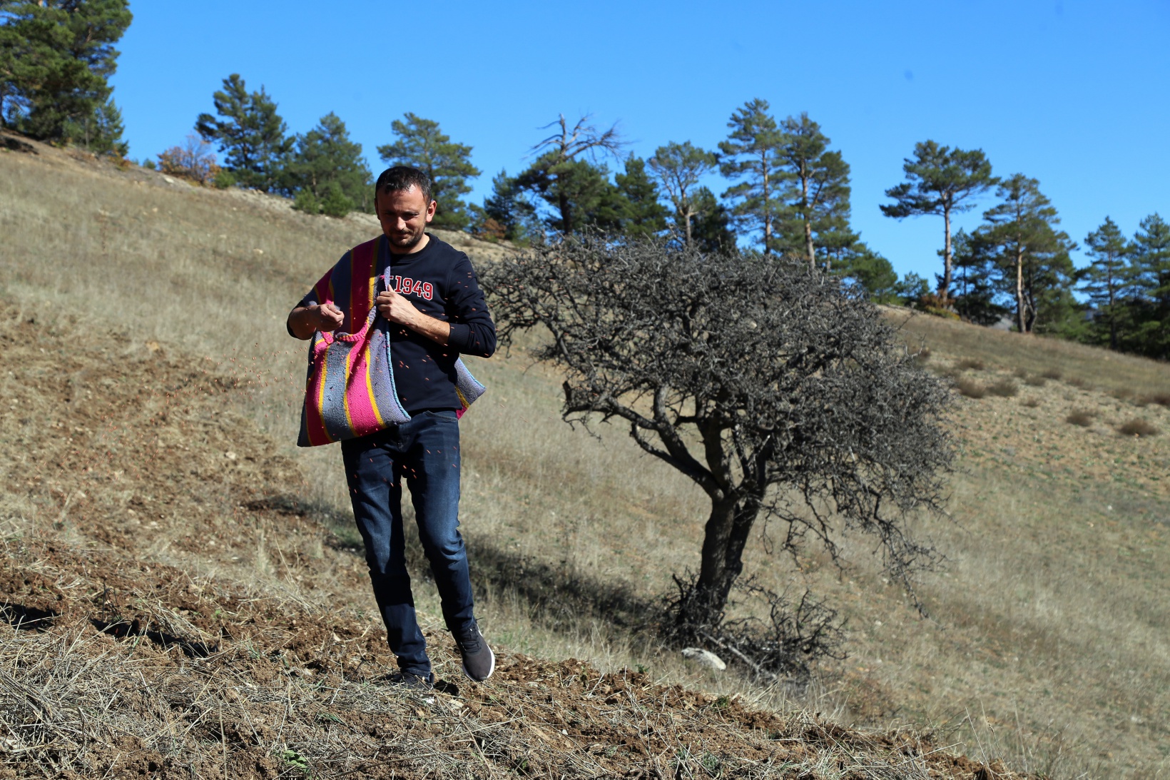 Kuşlar aç kalmasın diye 11 yıldır boş tarlaları ekiyorlar 2