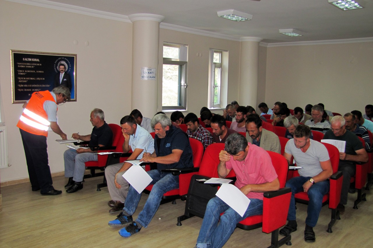 Gümüşhane'de Mesleki Yeterlilik Belgesi için ilk sınavlar yapıldı 1