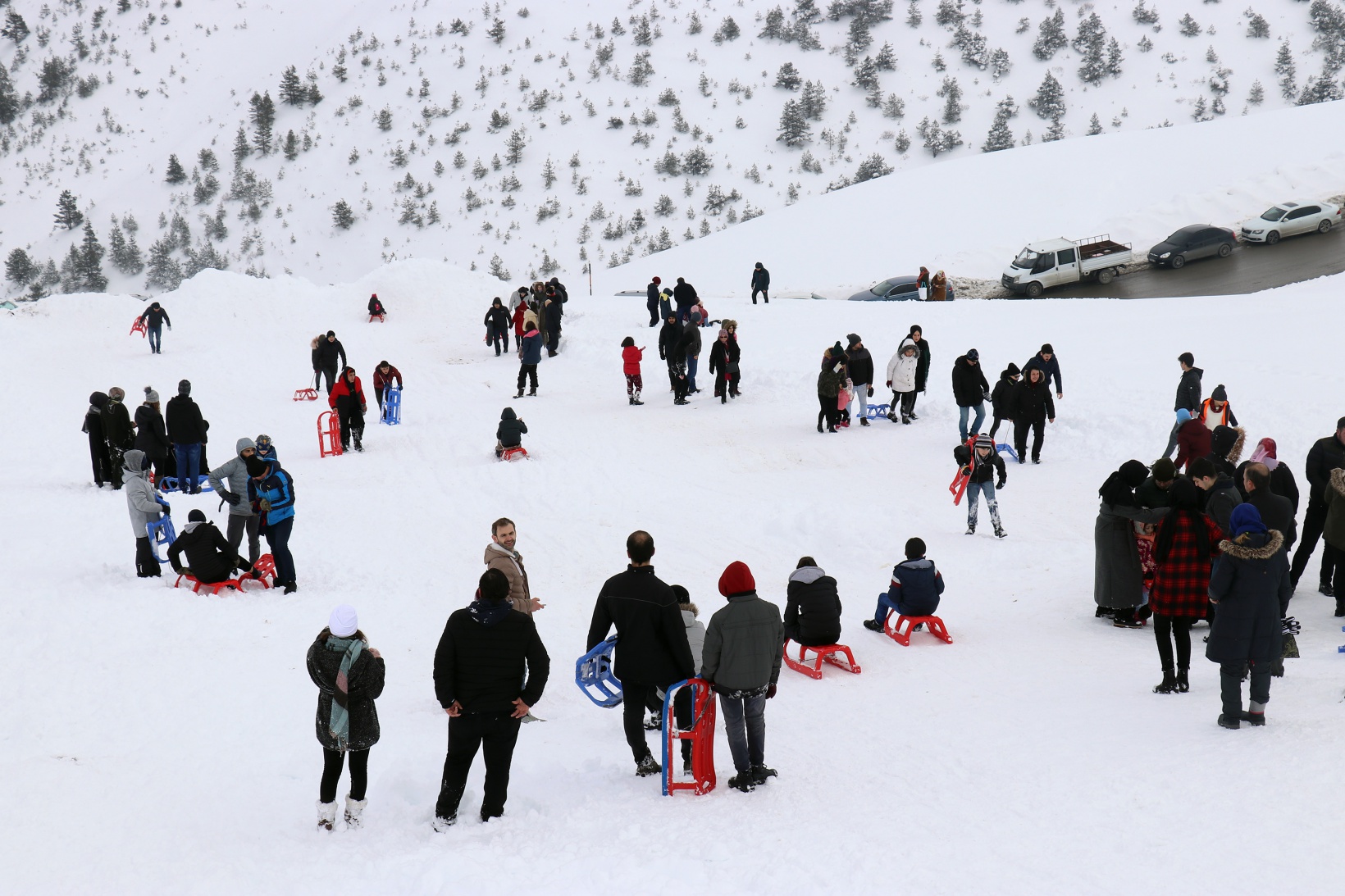 Zigana dağı yarıyıl tatilinde doldu taştı 25