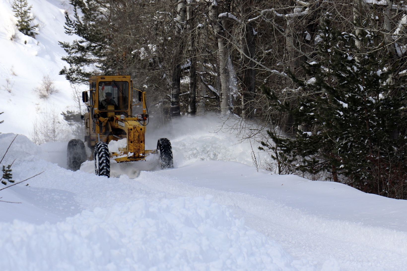 Gümüşhane’de karla mücadele çalışmaları sürüyor 8