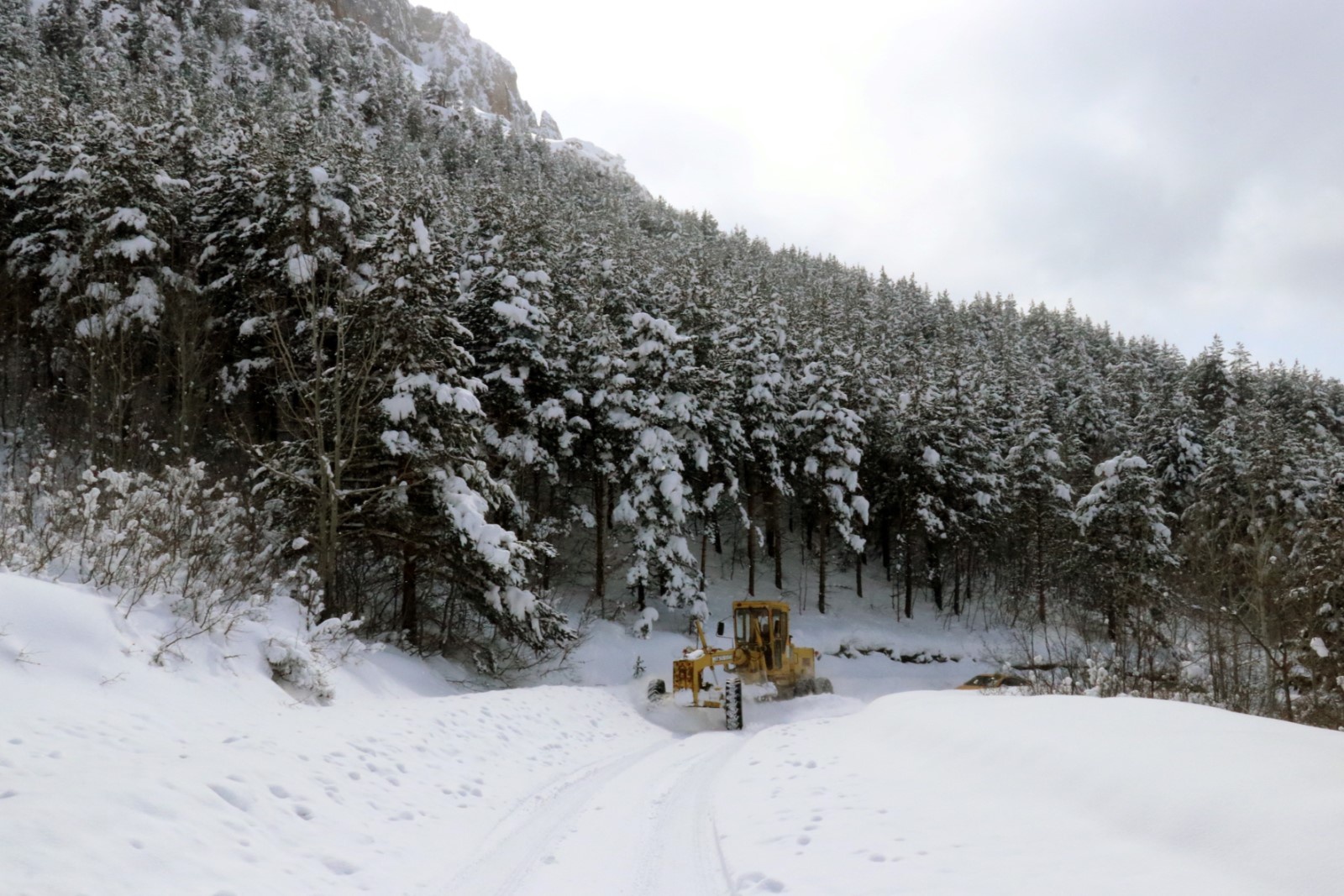 Gümüşhane’de karla mücadele çalışmaları sürüyor 6