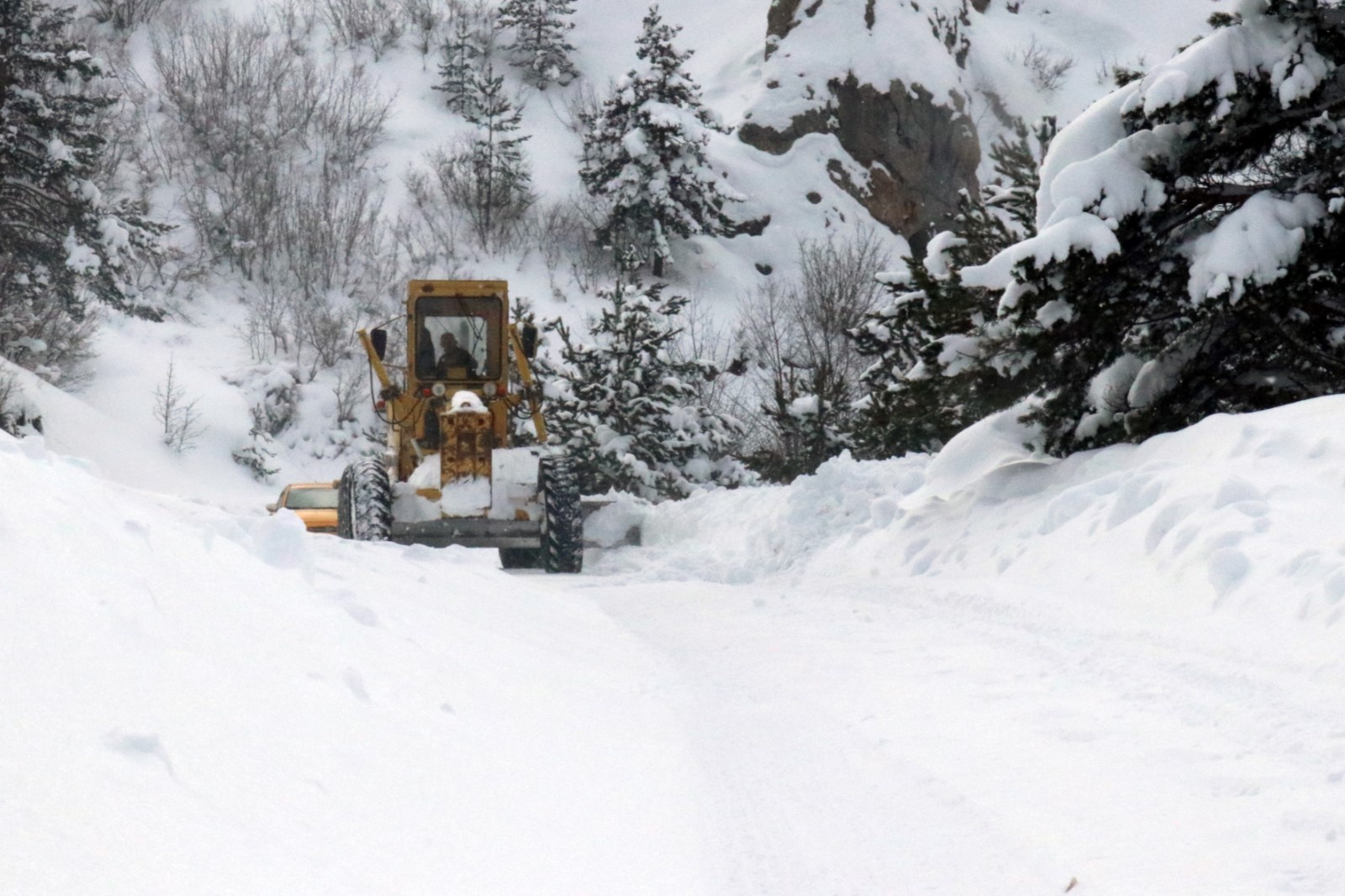 Gümüşhane’de karla mücadele çalışmaları sürüyor 11