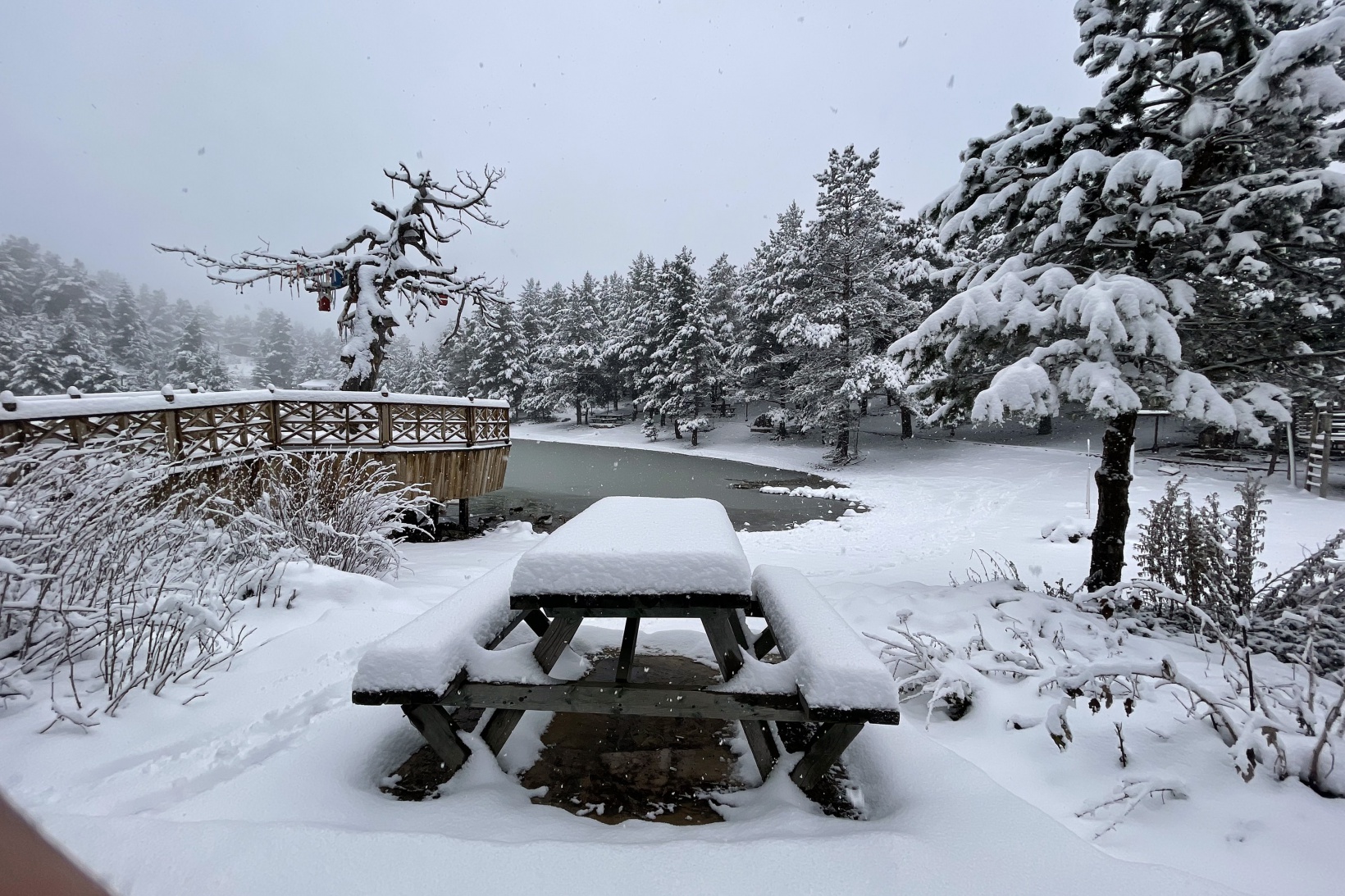 Limni Gölünden eşsiz kar görüntüleri 4