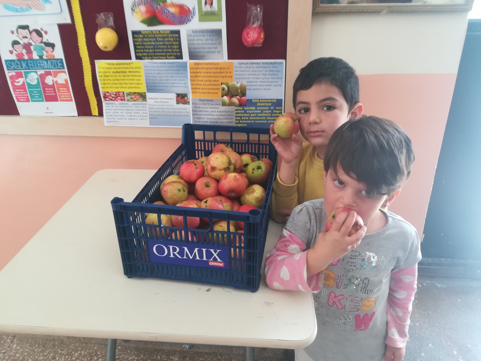 Bu okulda sağlık için günde bir elma yeniliyor 4