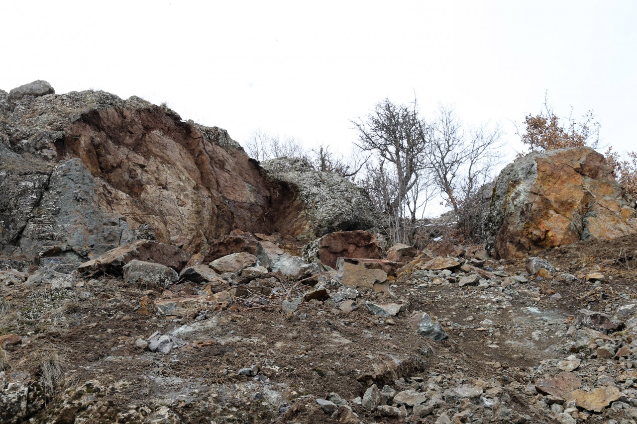 Gülaçar yolunda heyelan 2