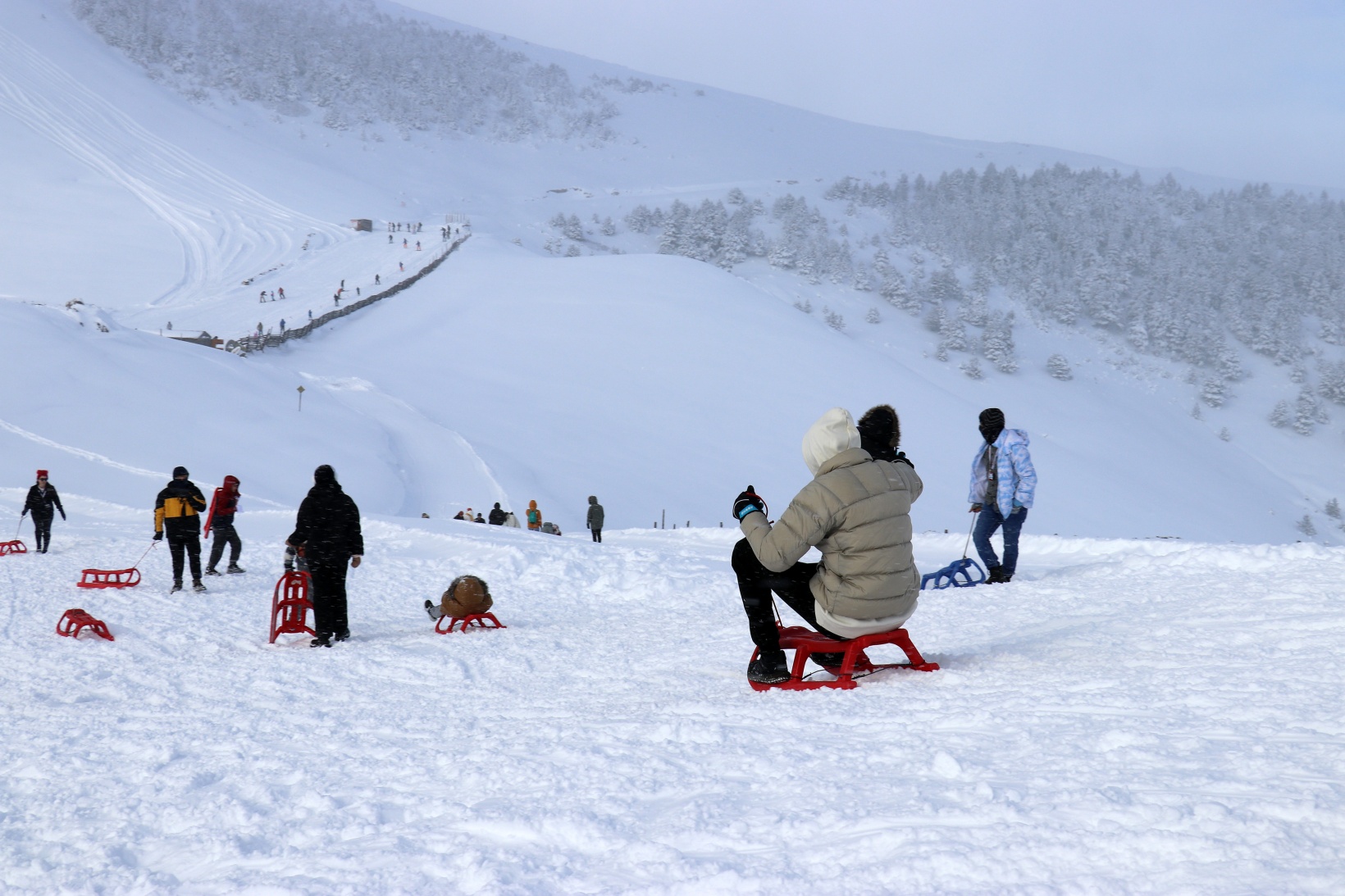 Zigana’da kar kalınlığı 1 metreye yaklaştı 30