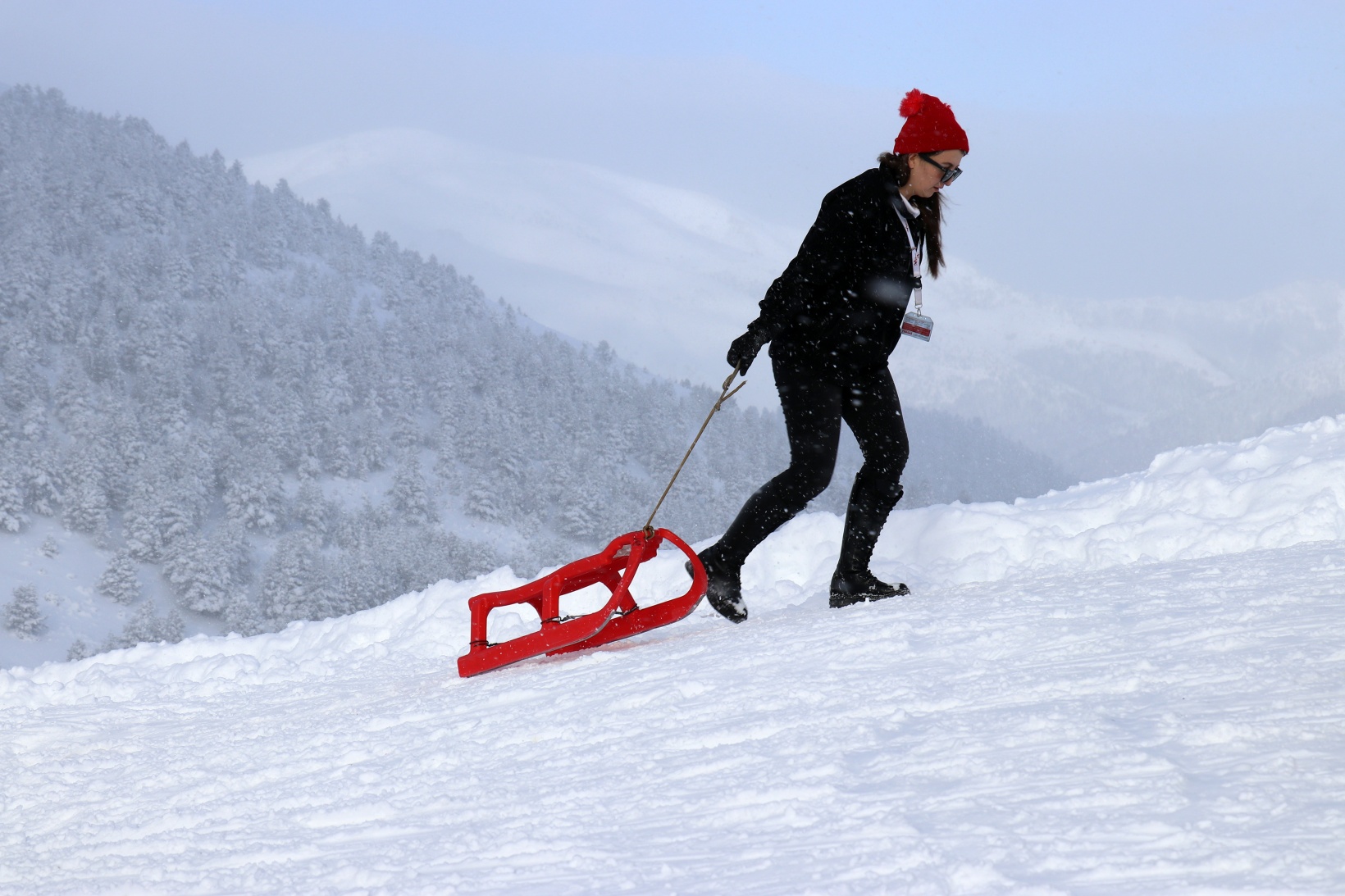 Zigana’da kar kalınlığı 1 metreye yaklaştı 13