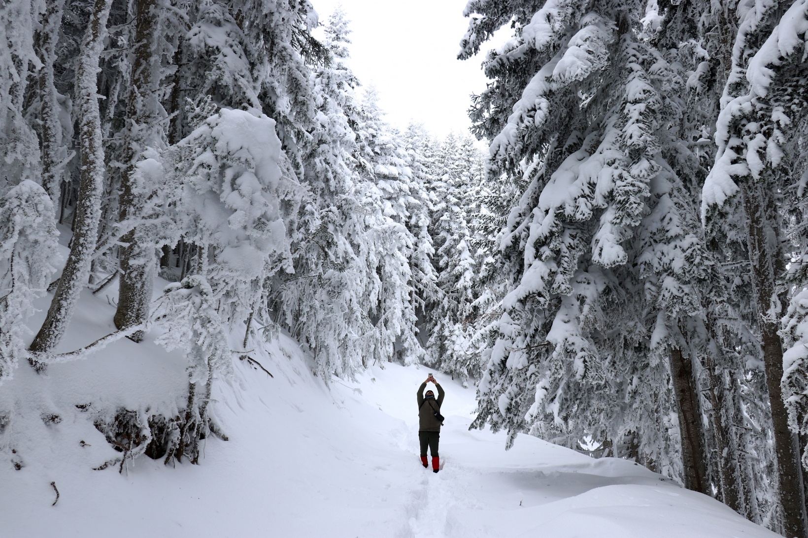 Gümüşhane'nin zirvelerinde kutupları aratmayan yürüyüş 48