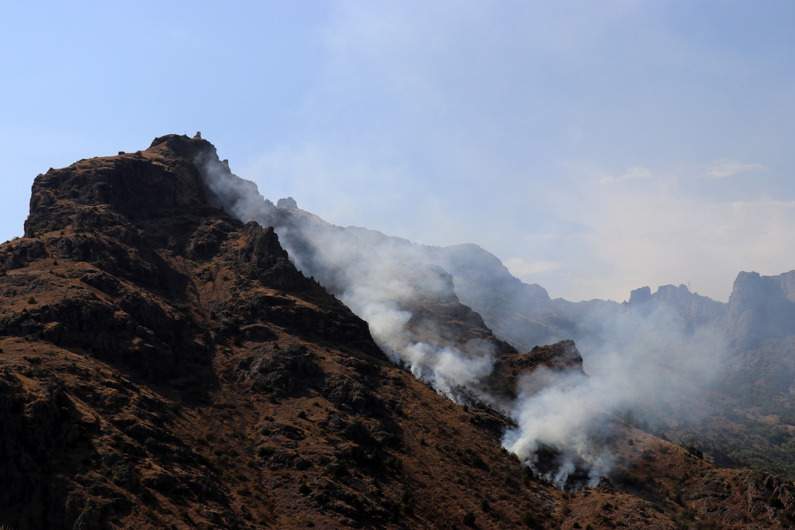 Gümüşhane’de örtü yangını: 2 hektarlık alan küle döndü  1