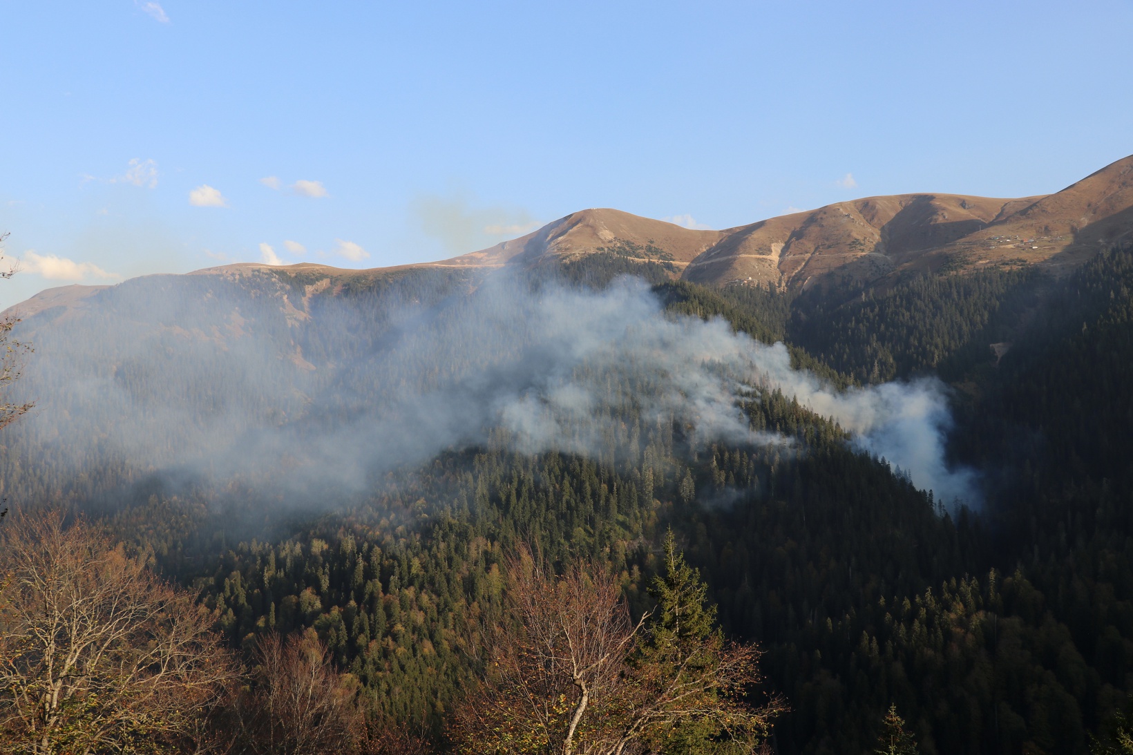 Kürtün’deki yangınlara müdahale devam ediyor 8