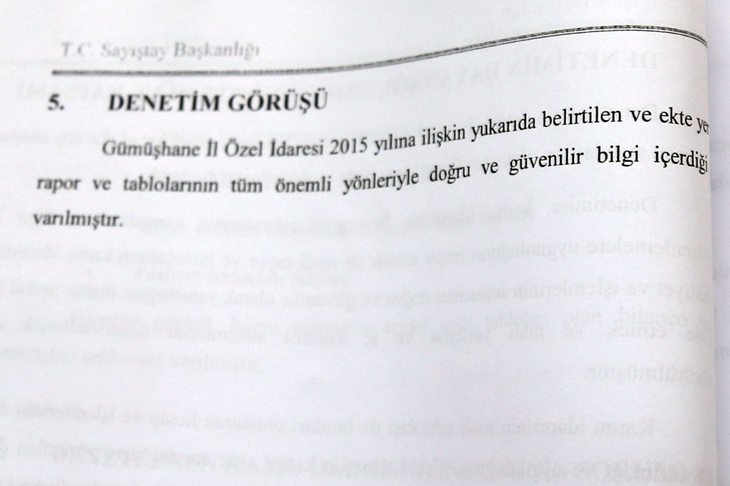 Gümüşhane İl Özel İdaresi'nin denetim raporu açıklandı 7