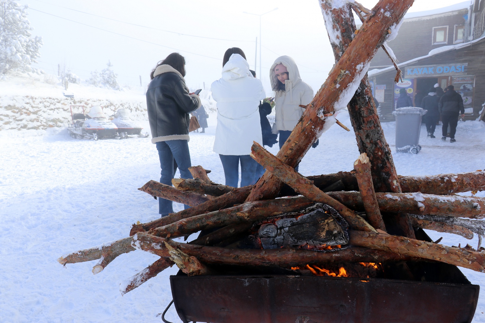 Zigana kayak merkezinde hafta sonu hareketliliği 8