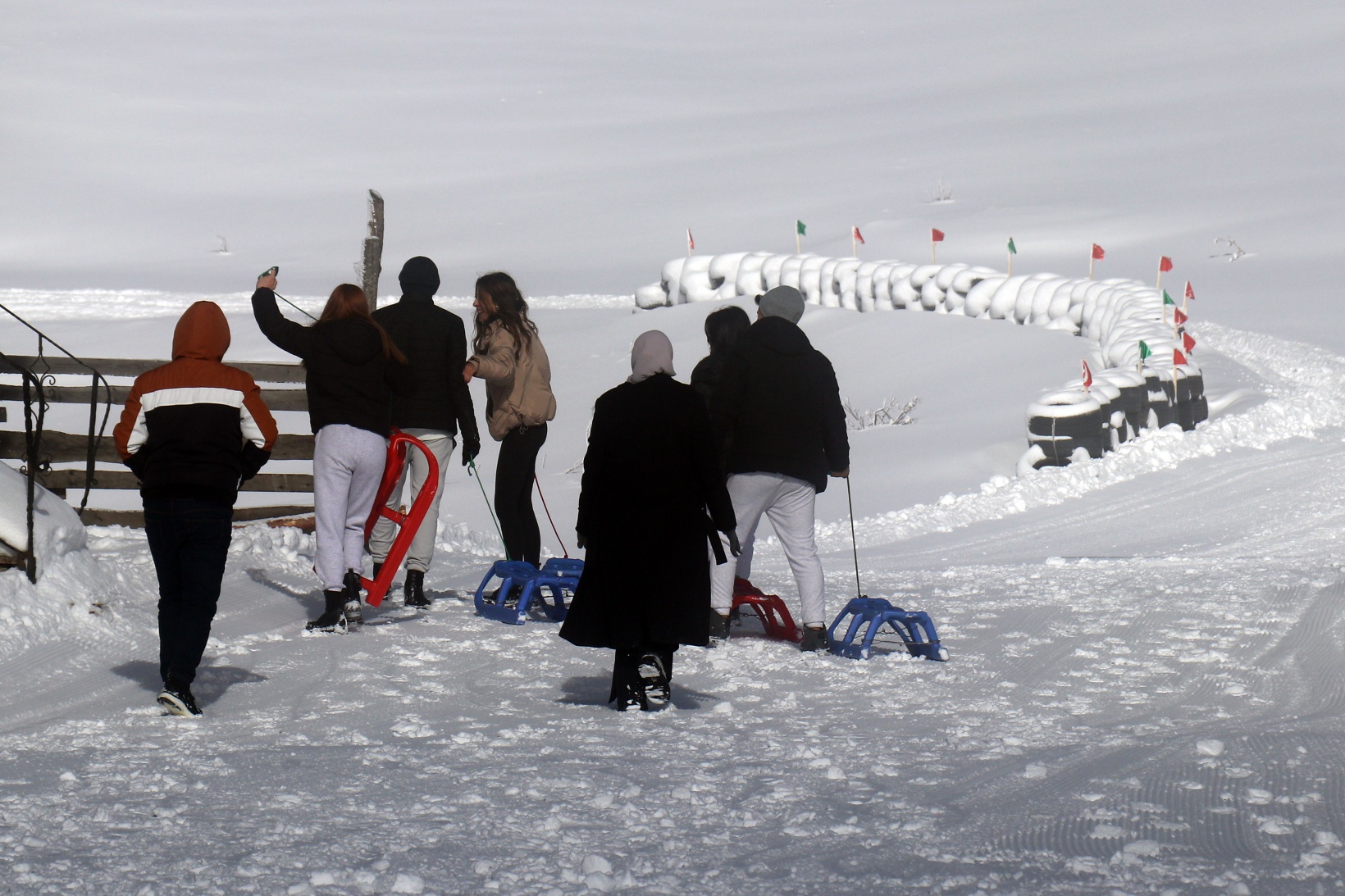 Zigana kayak merkezinde hafta sonu hareketliliği 17