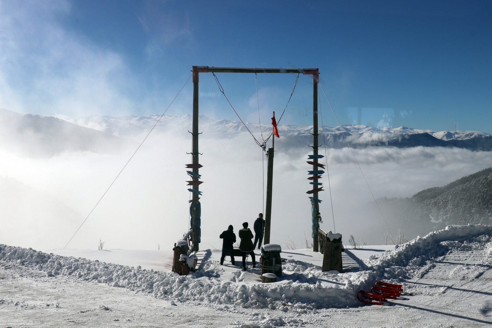 Zigana kayak merkezinde hafta sonu hareketliliği 7