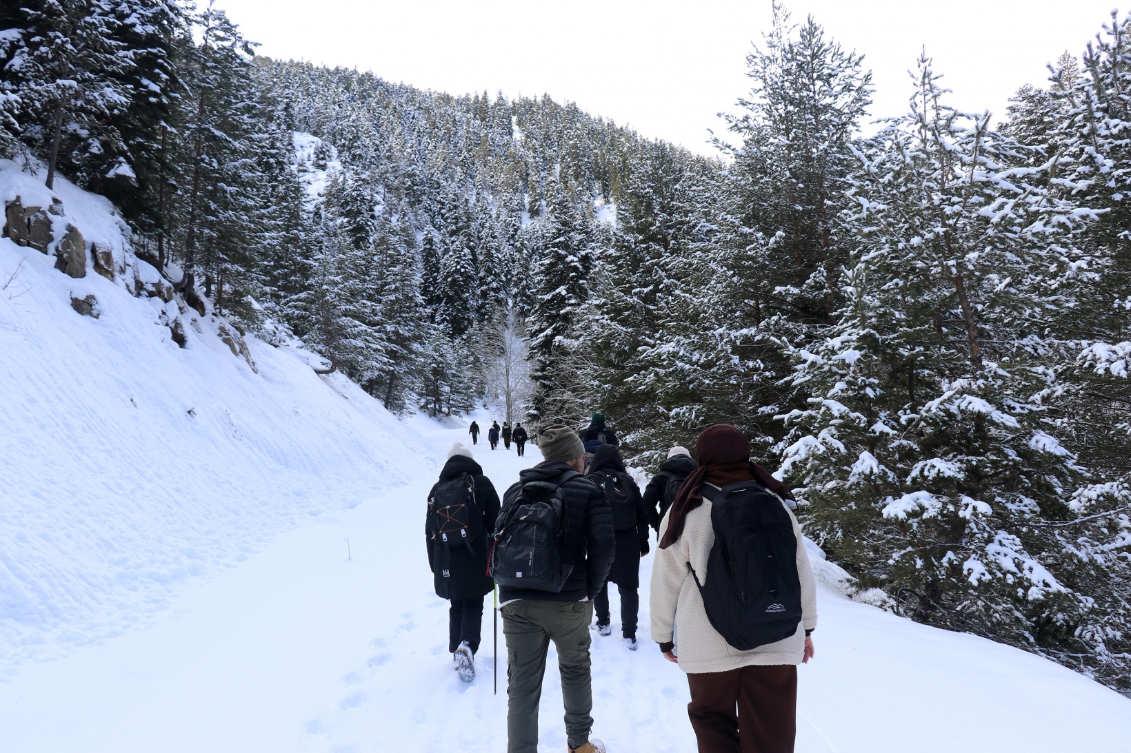 Gümüşhaneli dağcılardan Kalis yaylasına unutulmaz kış yürüyüşü 73