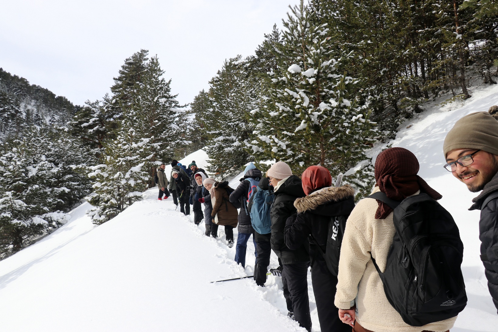 Gümüşhaneli dağcılardan Kalis yaylasına unutulmaz kış yürüyüşü 8