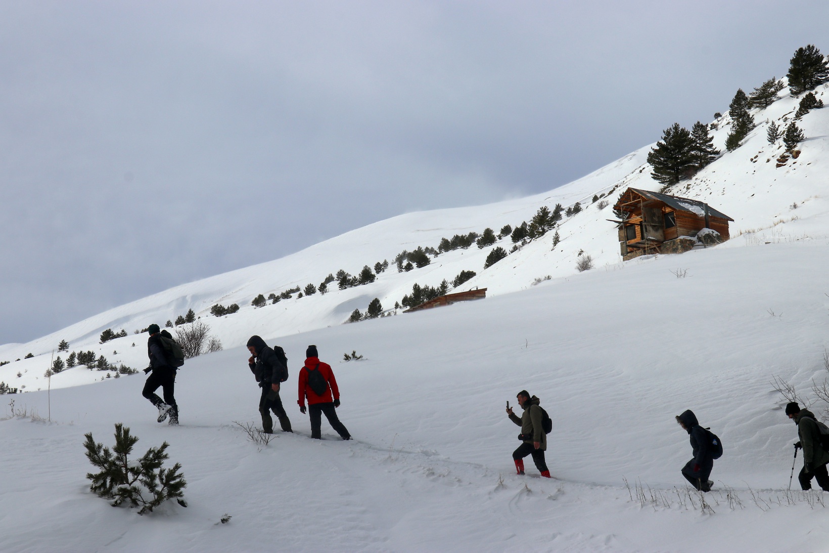 Gümüşhaneli dağcılardan Kalis yaylasına unutulmaz kış yürüyüşü 5