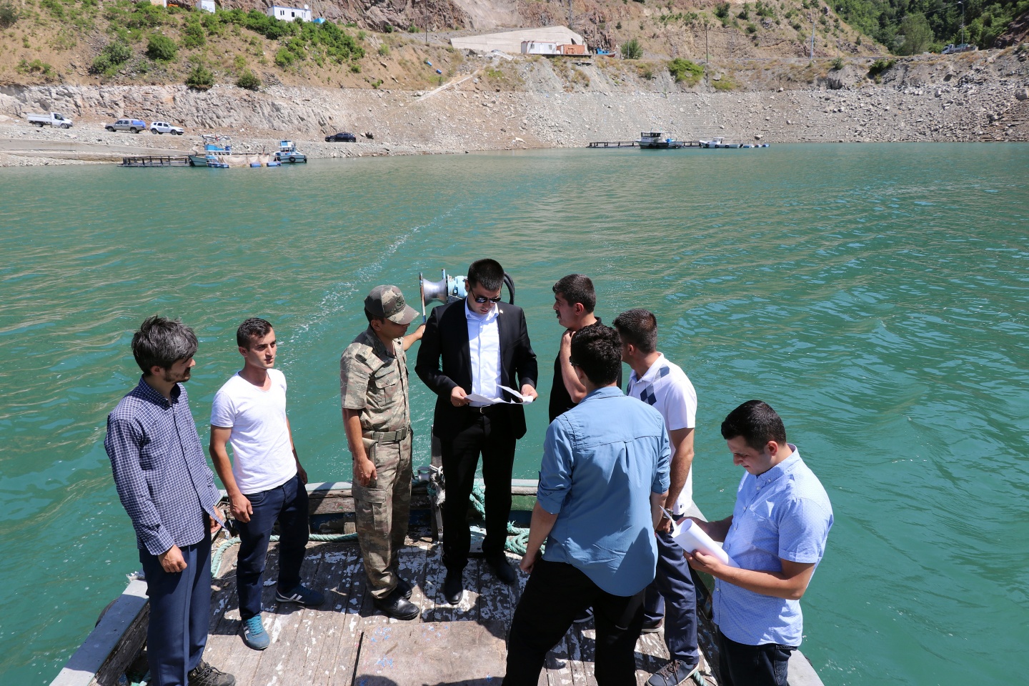 Torul barajında alabalık üretimi 15