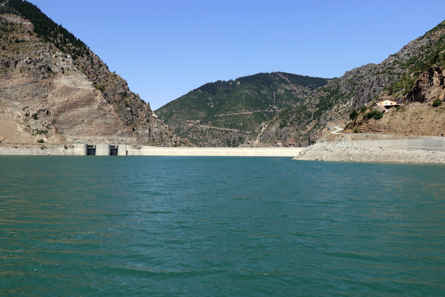 Torul barajında alabalık üretimi 14