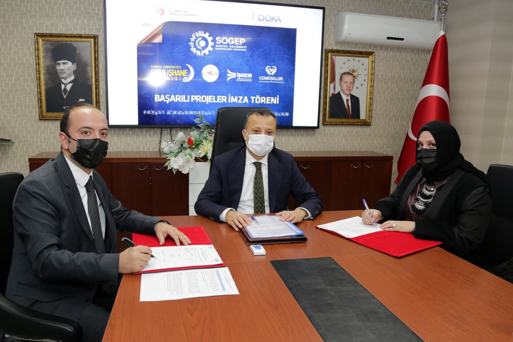 Gümüşhane’de 8 milyon liralık DOKA projelerinde imzalar atıldı 8