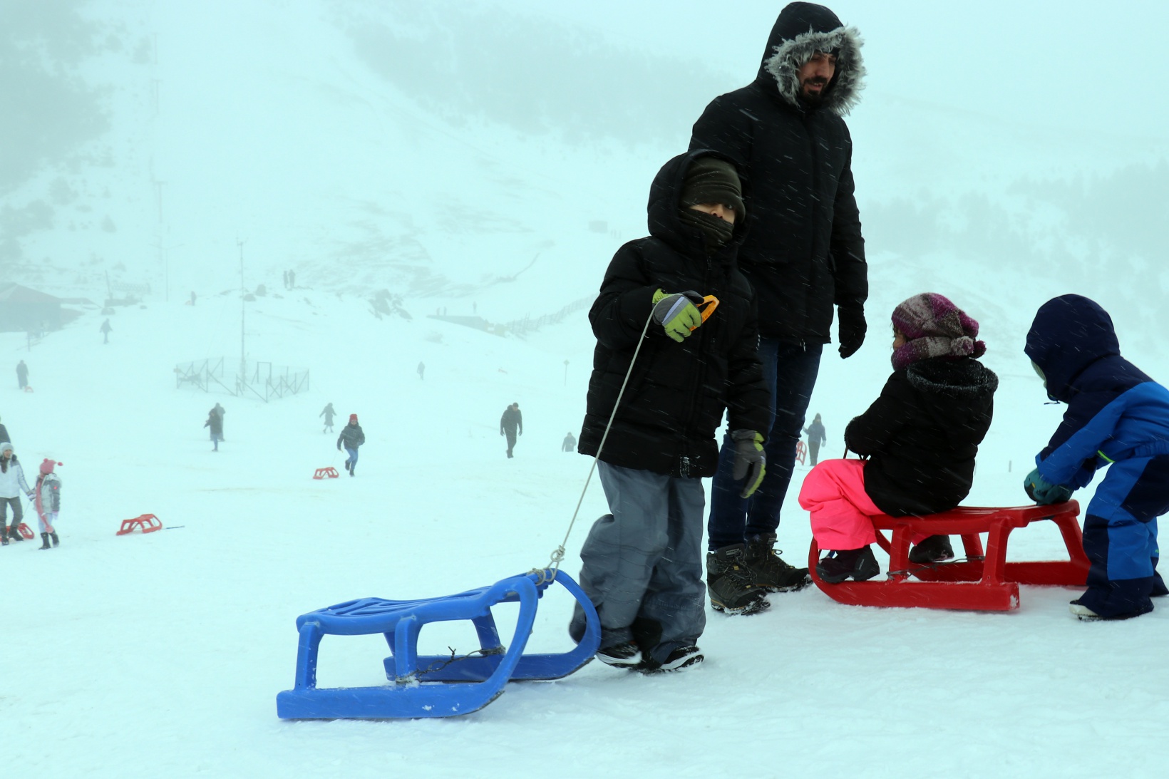 Zigana Kayak Merkezi karne tatilinde doldu taştı 1