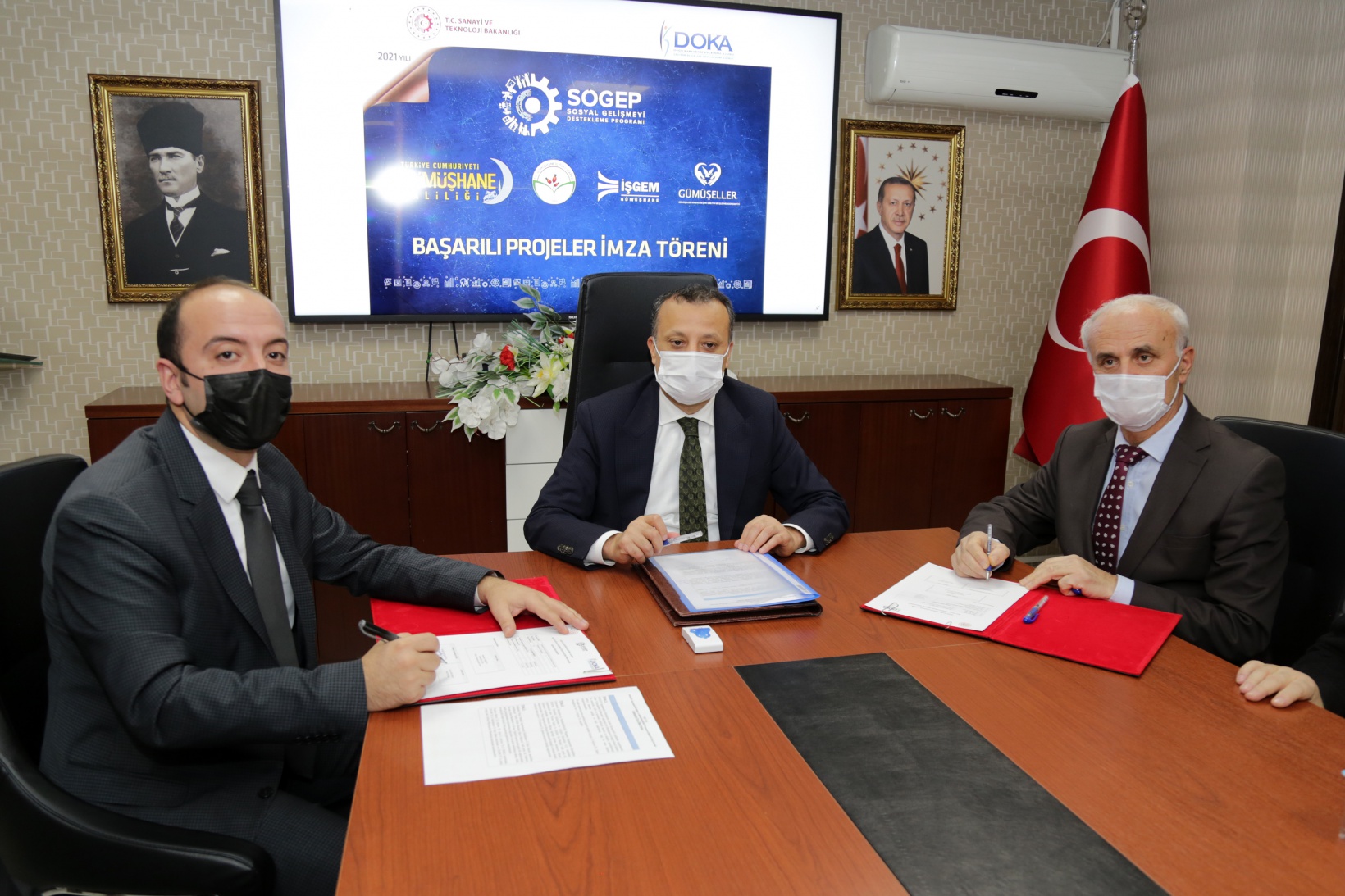 Gümüşhane’de 8 milyon liralık DOKA projelerinde imzalar atıldı 9