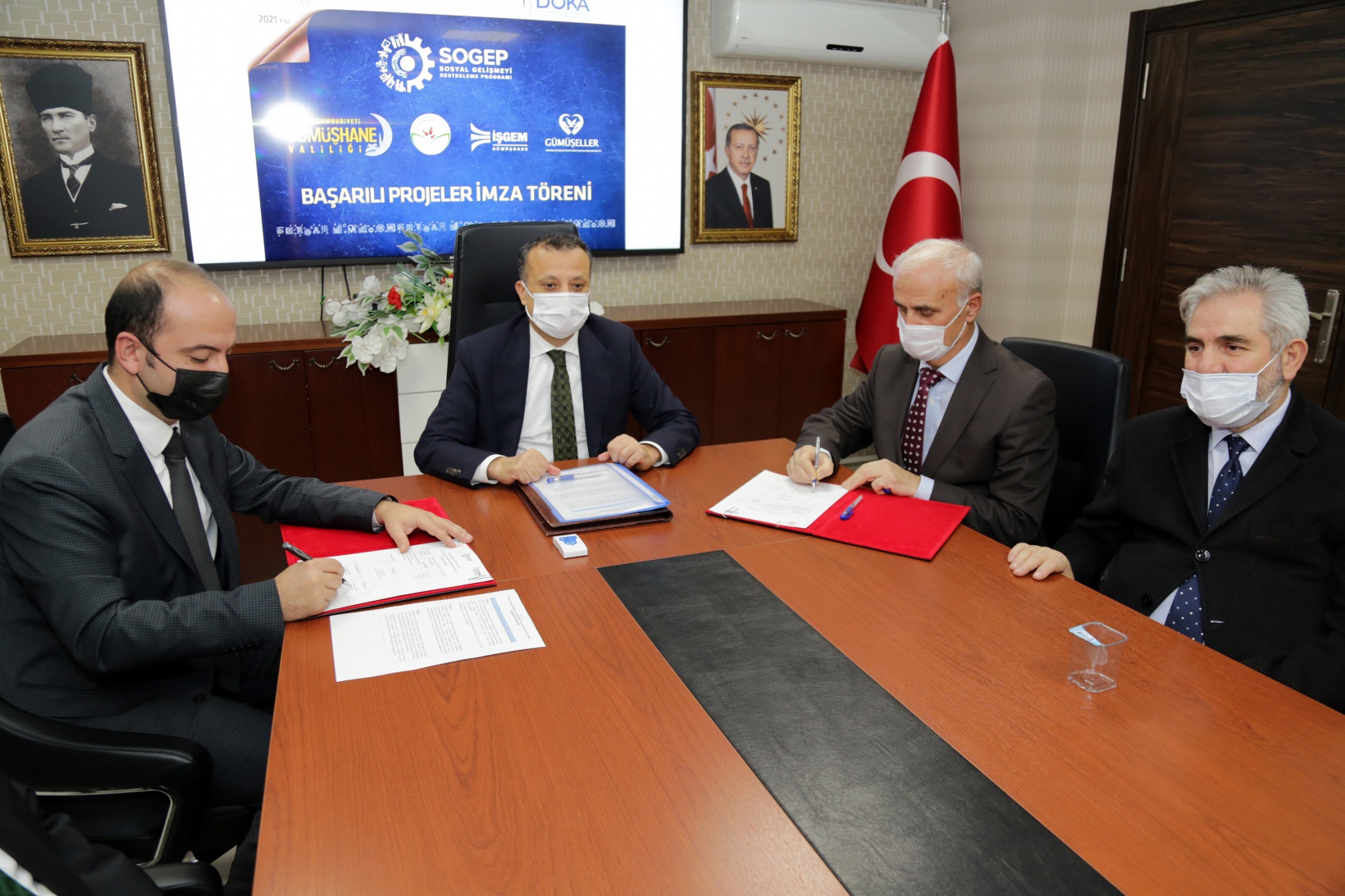 Gümüşhane’de 8 milyon liralık DOKA projelerinde imzalar atıldı 5