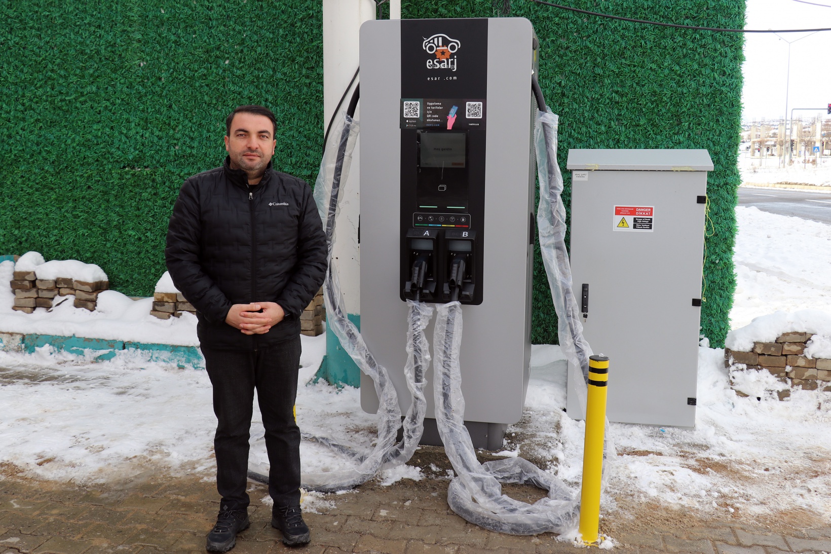 Sivas-Tersun-Trabzon istikametindeki tek elektrikli şarj istasyonu Şiran’da 9