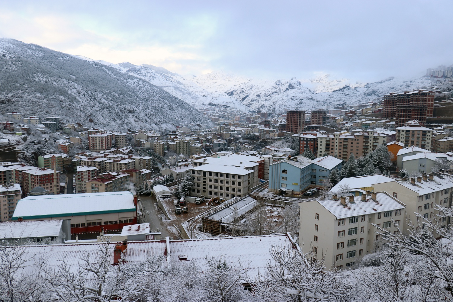 Gümüşhane’de kar yağışı etkili oldu 11