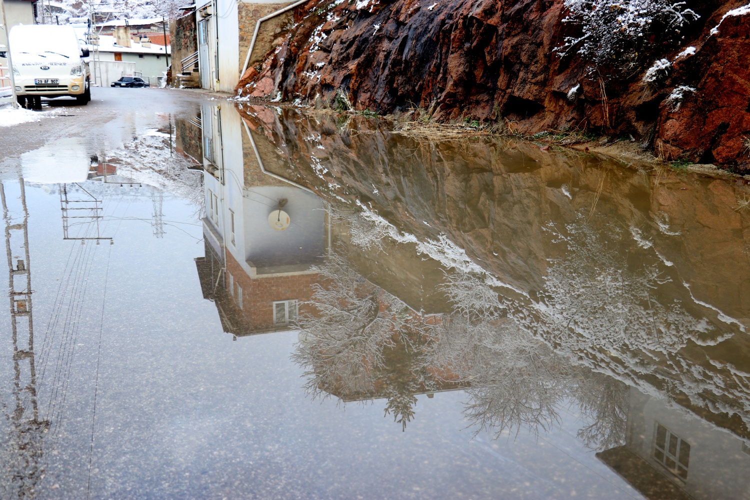 Gümüşhane’de kar yağışı etkili oldu 9